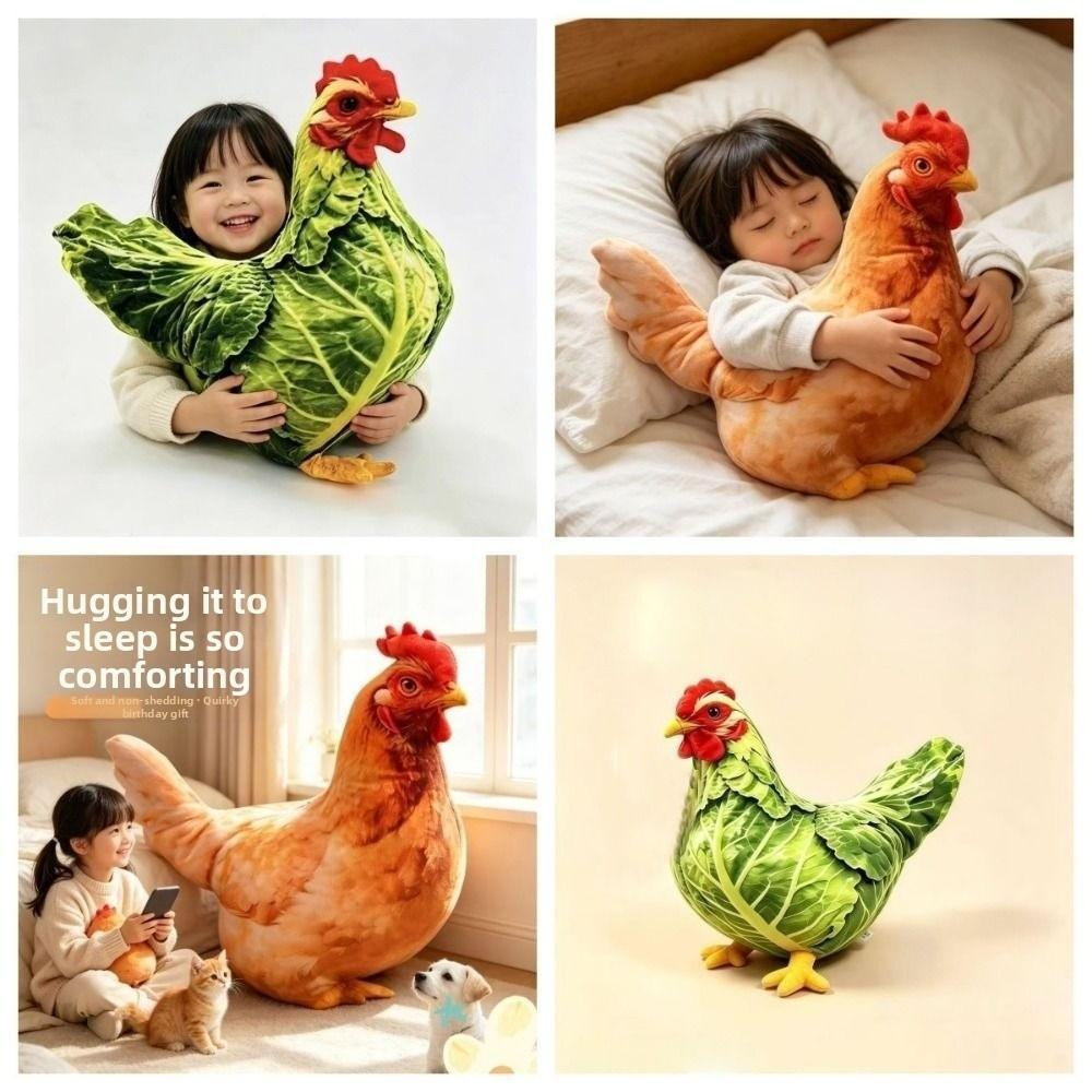 PP Cotton Filled Animal Body Pillow 30cm Size Animal Cushion Doll Toys Chicken Pillow Bedroom Use