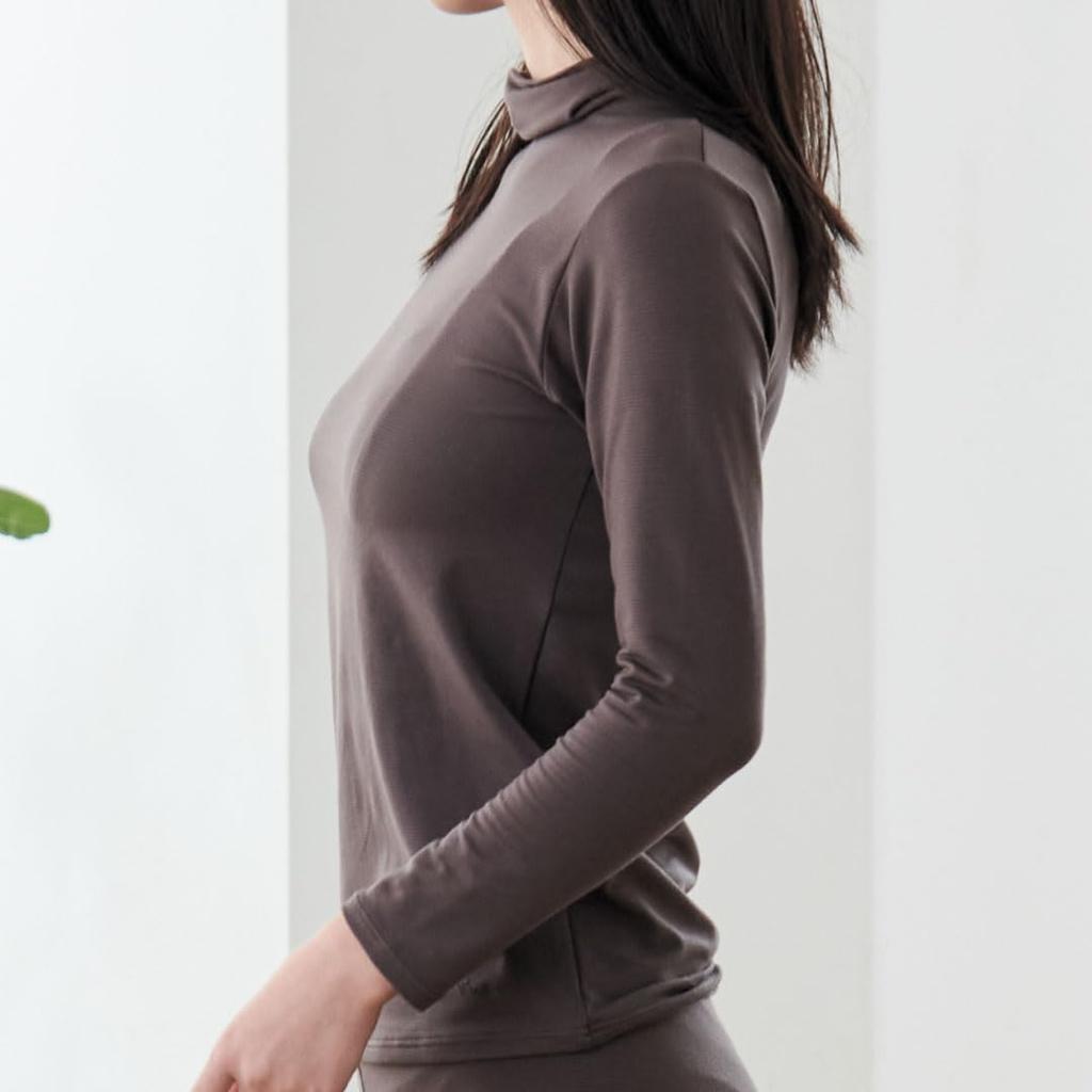 Venex Sleeve Recovery Medium Women's Turtleneck, 3/4 Wear, Mocha,