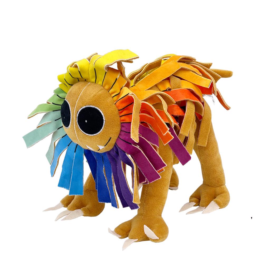 Erstaunlicher digitaler Zirkus Plüsch Buntes Löwenmonster Großer Löwe Plüschtier, Weiche Stofftierpuppe für Kinder Jungen Mädchen Weihnachtsgeschenk