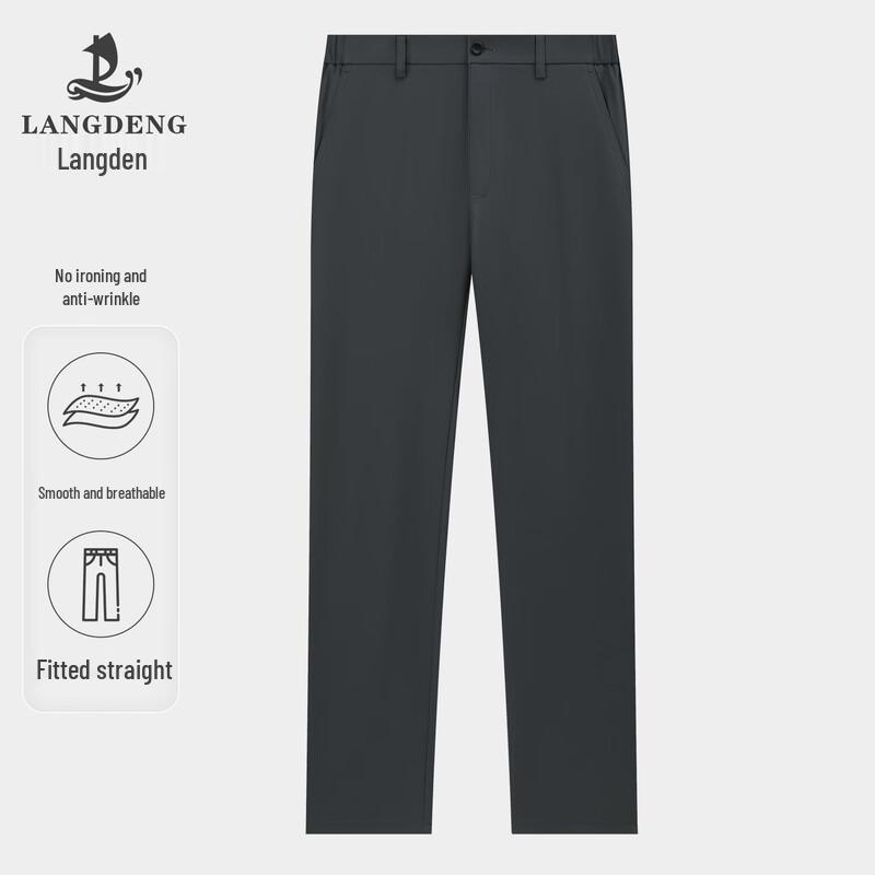 Langdeng Men s Lightweight Breathable Casual Pants 35 (90.5CM)