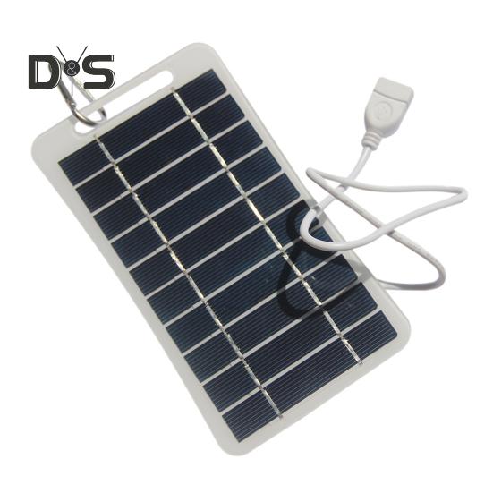 Portable Solar Panel 2W/5V High Conversion Efficiency Waterproof Camping Backpacking Phone Charger Solar Panel