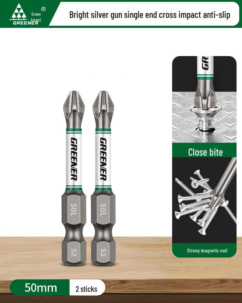 Green Forest Magnetic Non-slip Electric Screwdriver & Flashlight Drill Set