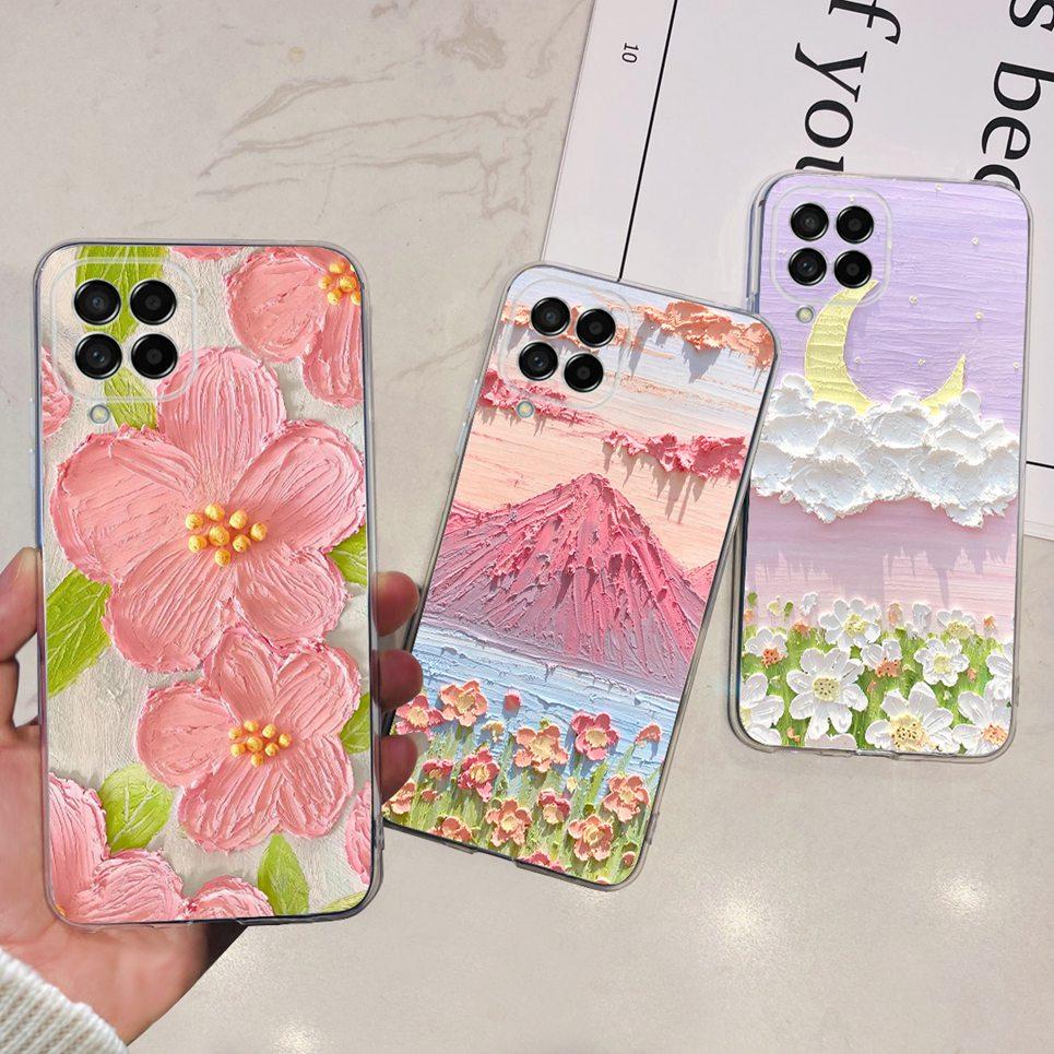 For Cover Samsung M52 5G M54 5G Case Samsung GalaxY M21 Back Cover Halloween Skull 2024 Fashion Pattern Bumper Galaxy M52 M54