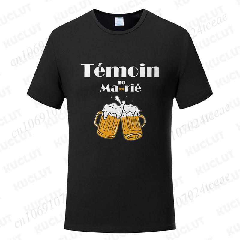 French Boyfriend Bachelor Party Tshirt Single Wedding Graphic Oversized Y2k Tops Evg Team Groomsman Tees Future Groom Man Shirt