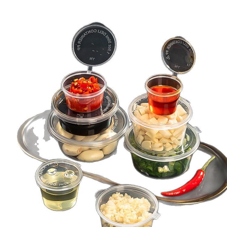 Round Disposable Sauce Cups - 25/50/100ml | Portioning & Takeaway Containers