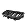 Thultra One Pair Front Kidney Grill Grille For Bmw F20 F21 1 Series 11-14 Glossy Black M Color Double Slat Racing Sport