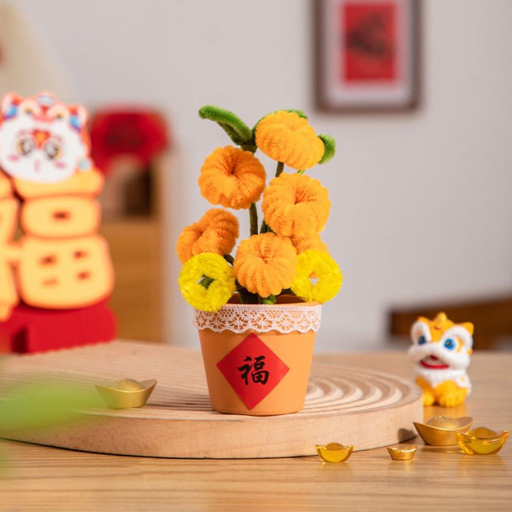 Blessing Handmade Plush New Year Craft Twist Wire Chinese Zodiac Snake Decor  Chinese New Year