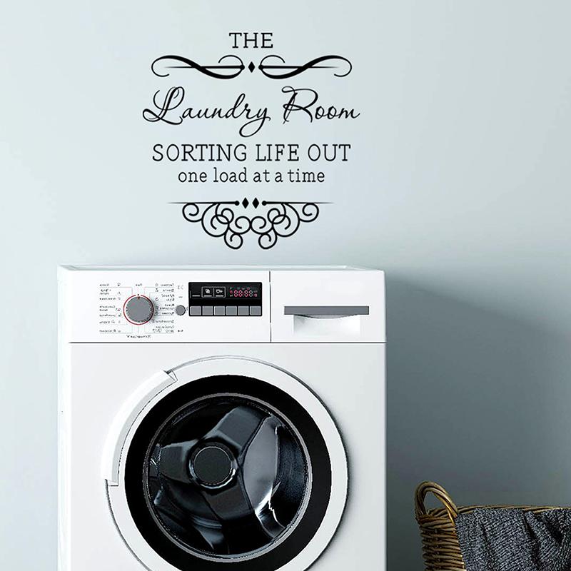 Laundry Room Decorative Wall Stickers Self-Adhesive Home Decor Can Remove Laundry Wall Stickers