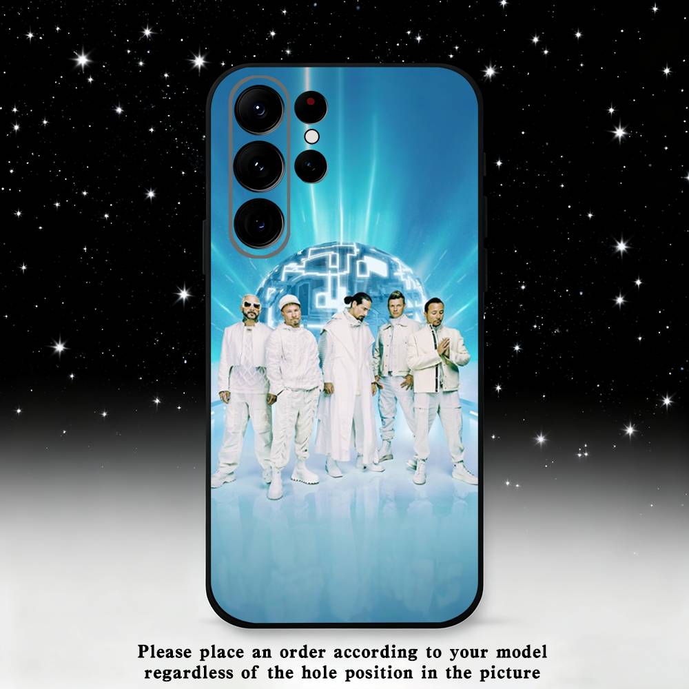 B-Backstreet Boys BSB Phone Case For Samsung S25,S24 Ultra,S20,S30 plus,S22 plus,S23,S30 Ultra 5G Silicone Black Shell