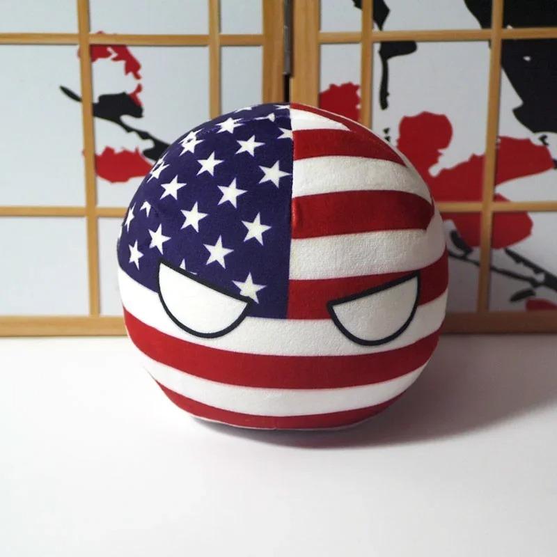 10cm Peluche Carino Countryball Polandball Bambole Ripiene Giocattoli Corti Anime Borsa Cuscino Mini Portachiavi Ciondolo Regali Cosplay