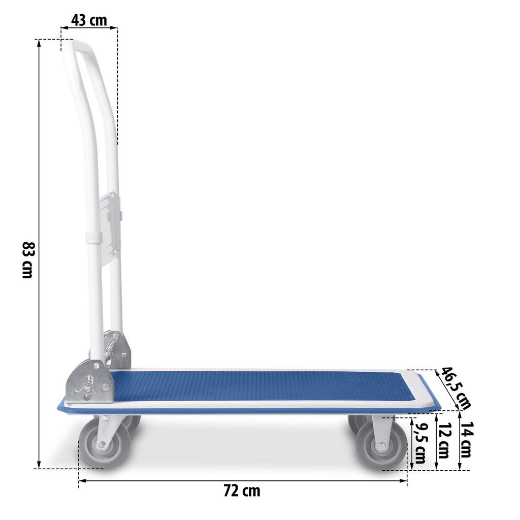 Hm-505 Hand Trolley, White And Blue