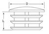 Chrome-plated Profile Cap Fi18 20 PCS