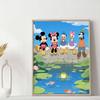 DIY Diamond Painting Mickey, Minnie, Donald Duck, Daisy, Goofy Cross Stitch Kit Mosaic Art Diamond Painting Full Circle Diamond Home Decoration