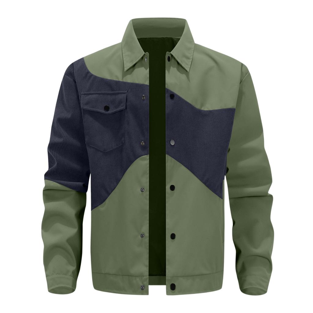 Men'S Loose Jacket Fashionable Multi Pocket  Jacket