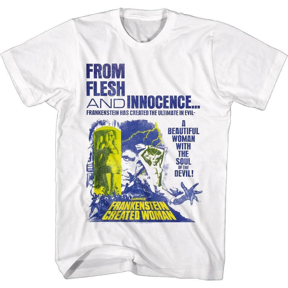 Frankenstein Created Woman From Flesh Men T Shirt S