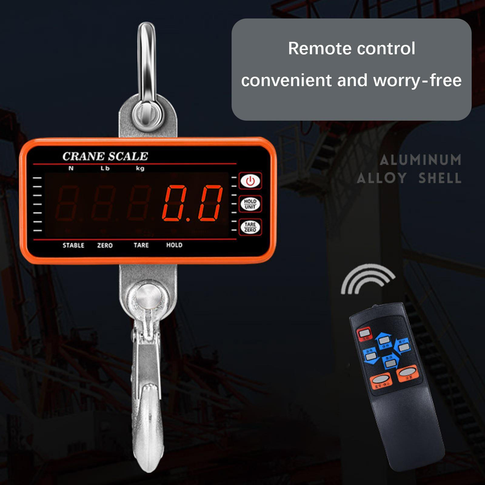 

500 кг цифровые подвесные весы компактные тяжелые портативные для багажного рынка большой подъемник оранжевый