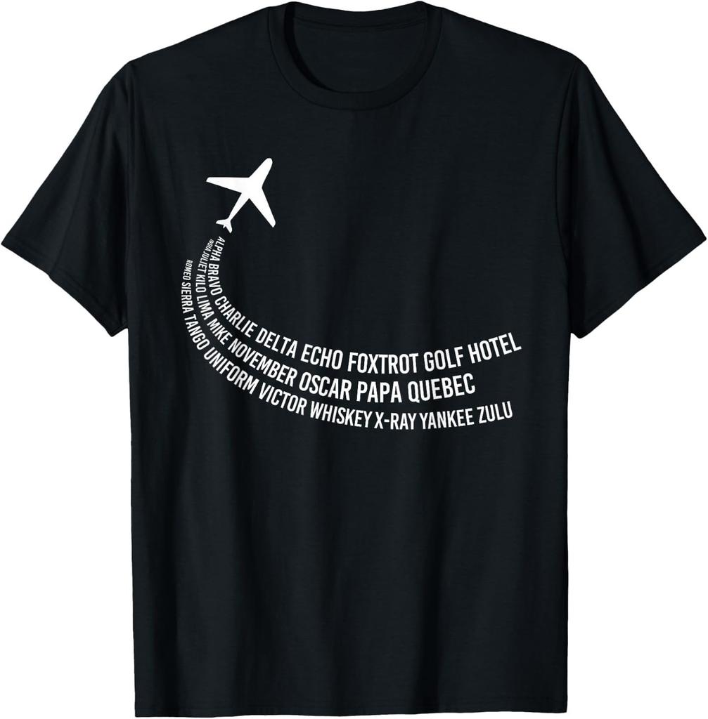 Phonetic Alphabet T-Shirt Pilot Airplane Shirt T-Shirt