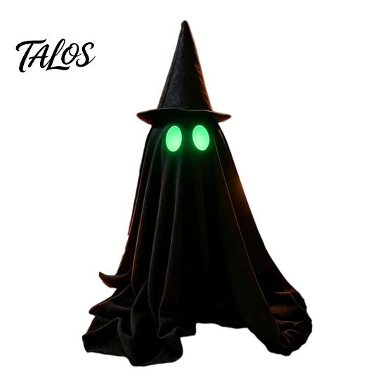 Halloween Theme Atmosphere Decor Ghost Decoration, Spooky Glow In The Dark Standing Ghost, Durable Reusable Festive Accents Small Black Fabric