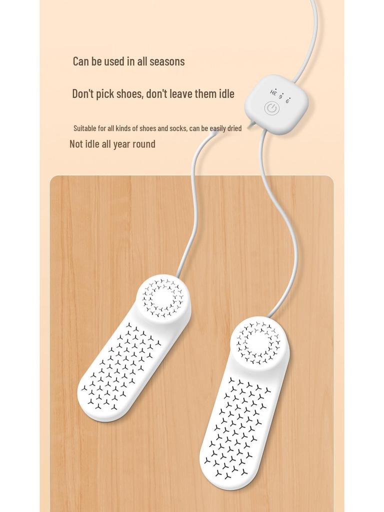 Shoe and Sock Dryer with Deodorizing and Sterilizing Features for Quick-Drying