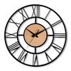 40 Cm / Modern Metal Wall Clock for Living Room | Antique Silent Wall Watch for Bedroom, Drawing Room, Office, Kitchen, House and Hall