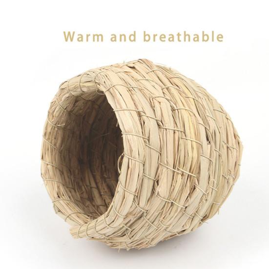 Handwoven Pigeon Nest Warm Shelter Reinforced Edges Natural Breathable Birdhouse Hangable Parrot Hatching Nest