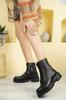 Women Modern Stylish Fashion Genuine Leather Genuine Leather Women Casual Combat Boots