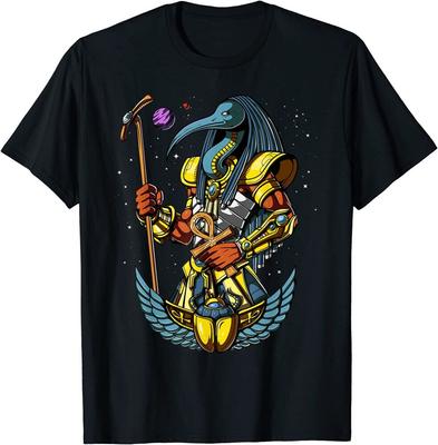 Ägyptischer Gott Thoth Ankh Skarabäus Altägyptische Mythologie Unisex T-Shirt