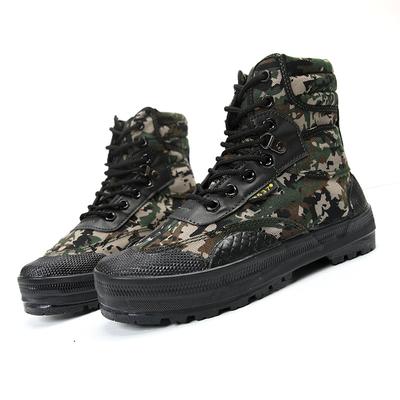 Release-Schuhe, Herren-High-Top-Trainingsschuhe, verschleißfeste Gummischuhe für Baustellenarbeiter, Outdoor-Wanderschuhe