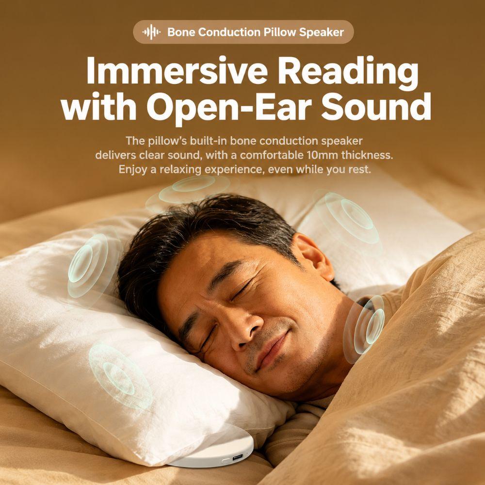 Type-C Charging Bone Conduction Speaker Portable Mini Sound Machine New Sleep Speaker Bedtime