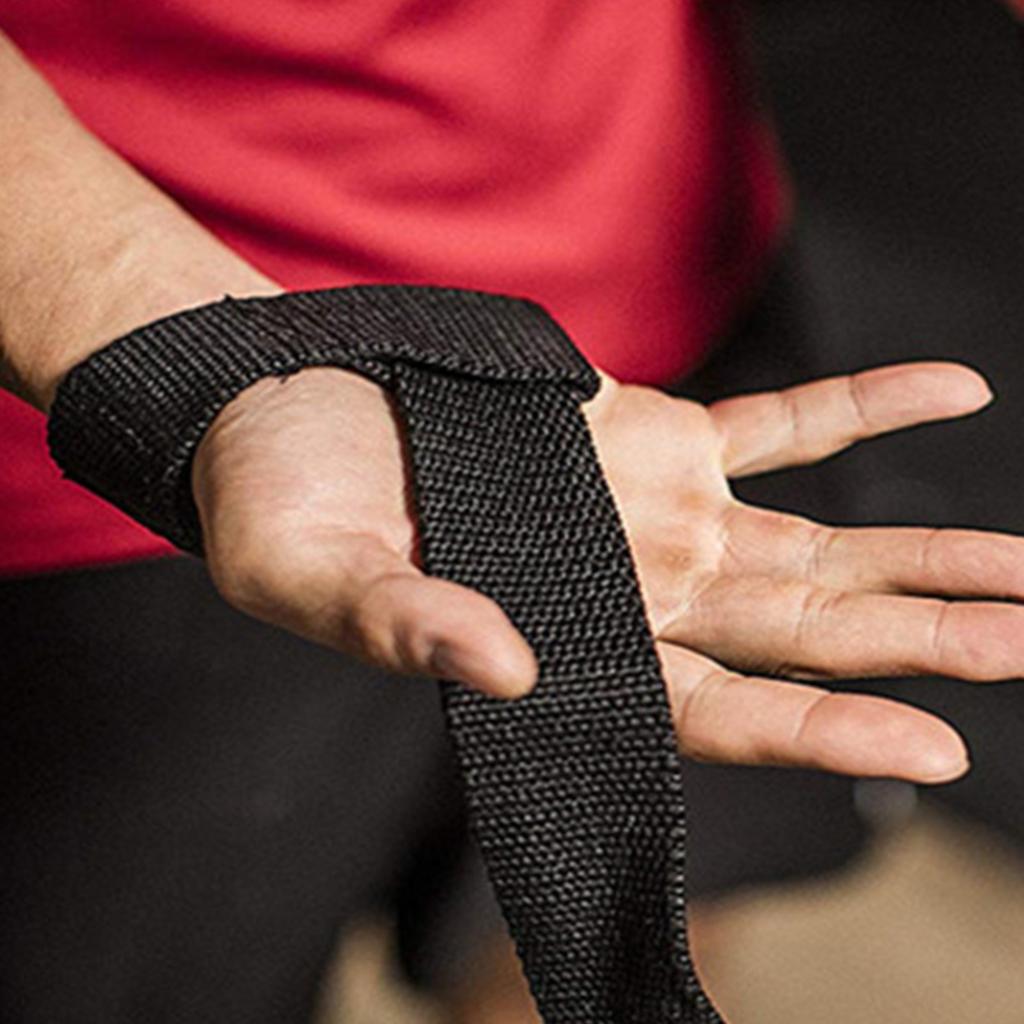 1 Pair Gym Lifting Wrist Straps Dumbbell Workout Weightlifting Wrist Straps Fitness Equipment