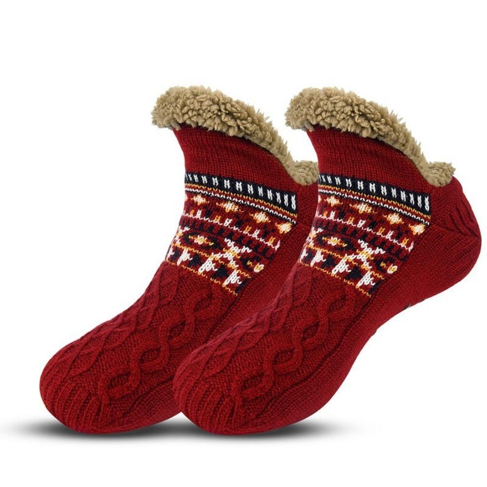 Colorful Floor Socks Non Slip Grip Sleeping Socks Useful Thermal Slipper Socks  Home Wear