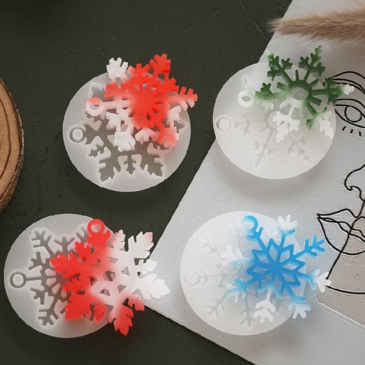 Silicone Resin Snowflake Molds For Jewelry Crafting Create Custom Earrings And Necklaces and Home Display Ornament