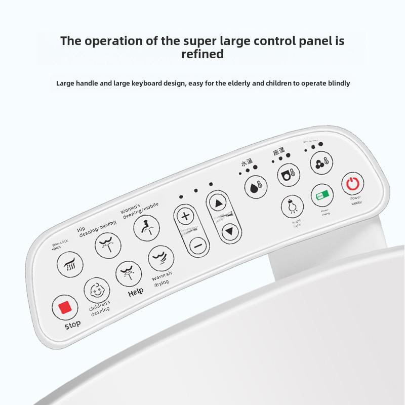 Intelligent Auto-sterilizing Heated Toilet Seat with Washing & Drying Functions