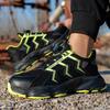 Pantofi de protecție cu buton rotativ pentru bărbați Pantofi de protecție cu bombeu de oțel Pantofi de lucru respirabili Pantofi de protecție ușori Slip-on Adidași de lucru negri