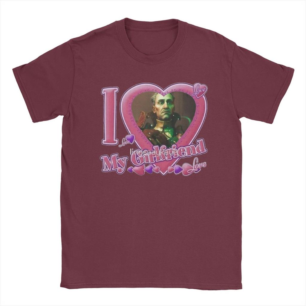 Emmrich Volkarin I Love My Girlfriend T-Shirts for Men Crew Neck Cotton T Shirt Dragons Ages Short Sleeve Tee Shirt Clothing