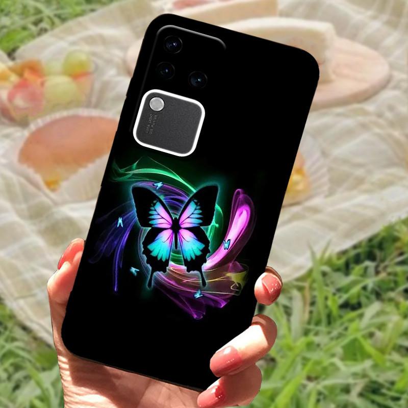 For Vivo V30 Pro Case For Vivo V30 Lite Shockproof Silicone Soft Marble Black Bumper Funda Coque for Vivo V30 V2318 Phone Shell