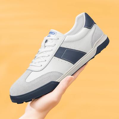 Fashion Classic Men Vulcanized Shoes Man Outdoor Sneakers Male Spring Autumn Casual Leather Soft Shoes Classic Non-Slip Walking Trainers