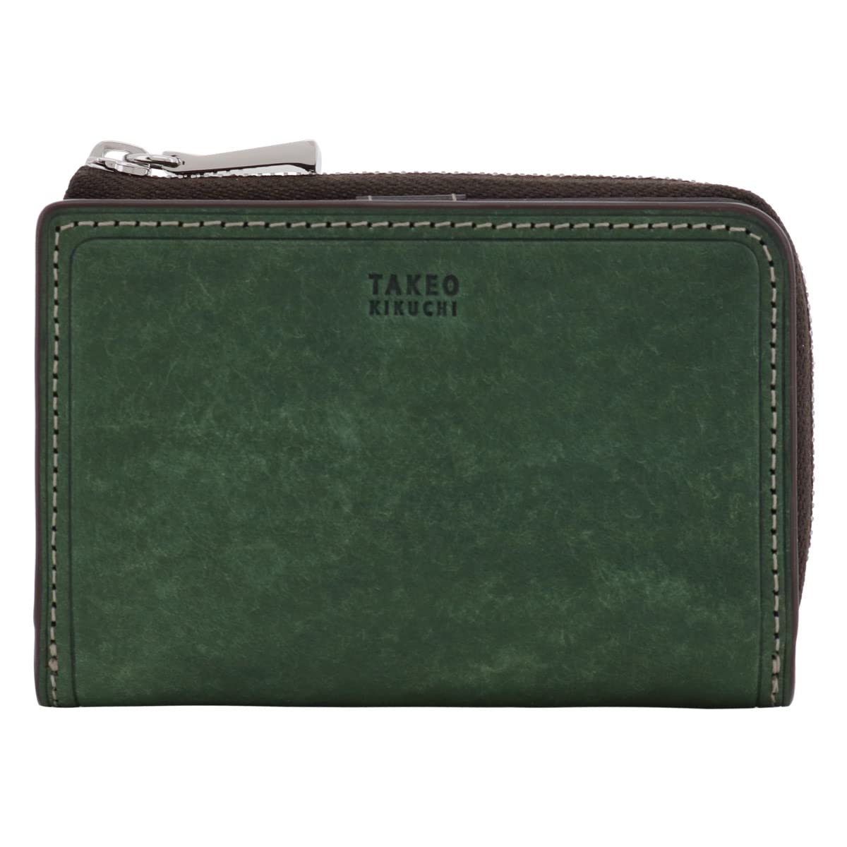

Key Case Genuine Leather 780612 Margo II 4 Row Coin Purse Pass Case Commuter Pass Coin Case IC Card Leather Cowhide Green [Takeo Kikuchi] Men s [05]