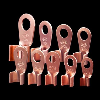 10pcs/pack 10A-80A OT Wire Nose Terminal Crimp OT Type OT Lugs Ring Crimp  Electric Accessory