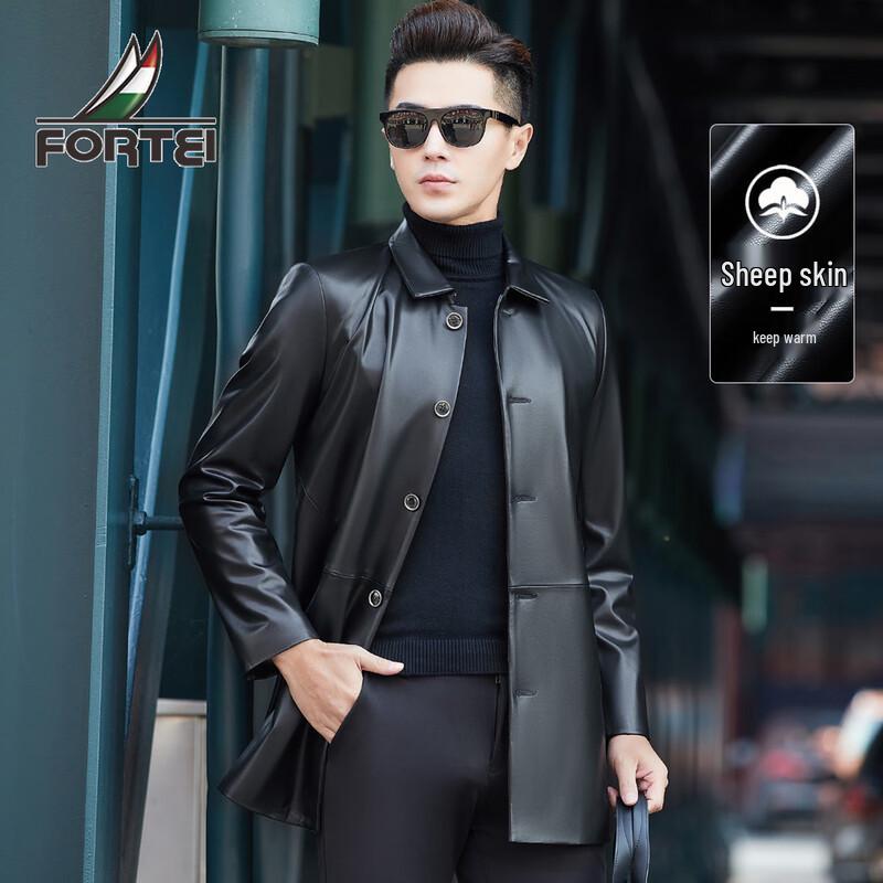 

Мужская куртка из овчины в стиле business casual M 48