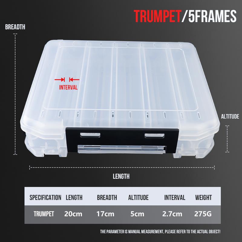 TAIYU 10/14/18 Compartment Double Sided Large Fishing Tackle Box for Storage Big Baits Sea Fishing Lure High Quality Fishing Box