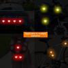 Motorcycle Sticker Reflective Night Safety Warning Electric Scooter Helmet Paper Car Tail Box Rear  Heart-shaped Decorative