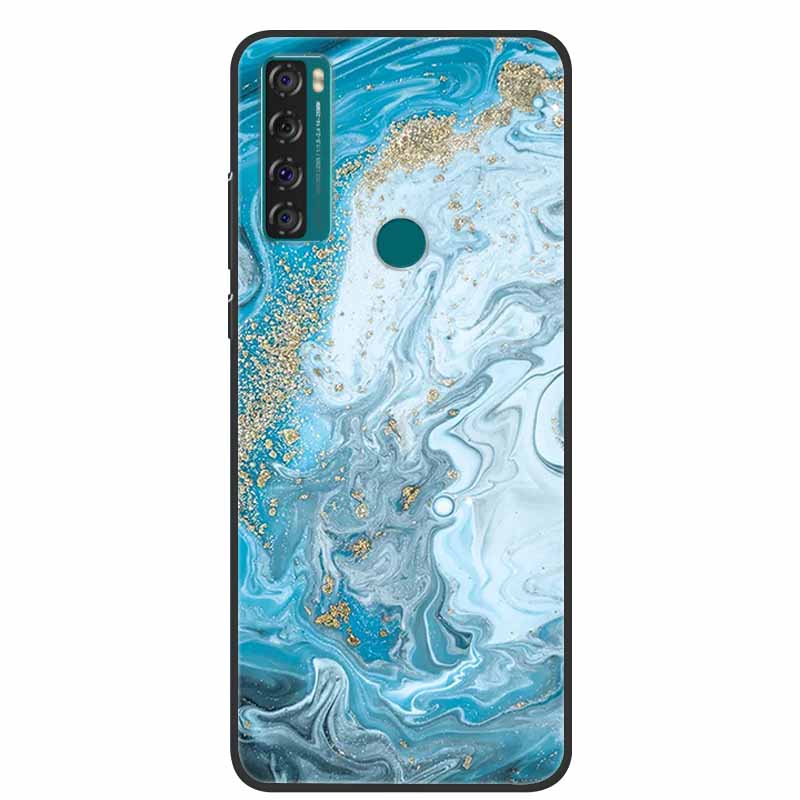 For TCL 20 R 5G Case Marble Silicone TPU Soft Phone Back Cover Case For TCL 20R 5G Funda Bumper Protector Capa Shockproof Coque