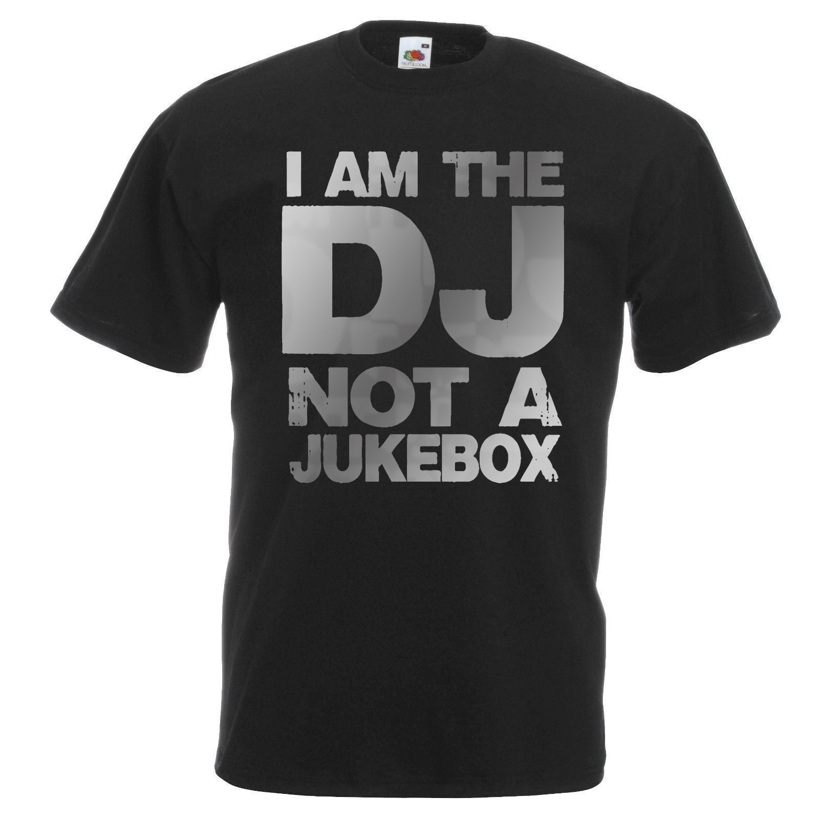 Adults I Am The Dj Not A Jukebox Funny Disc Jockey Music Unisex Black TShirt S