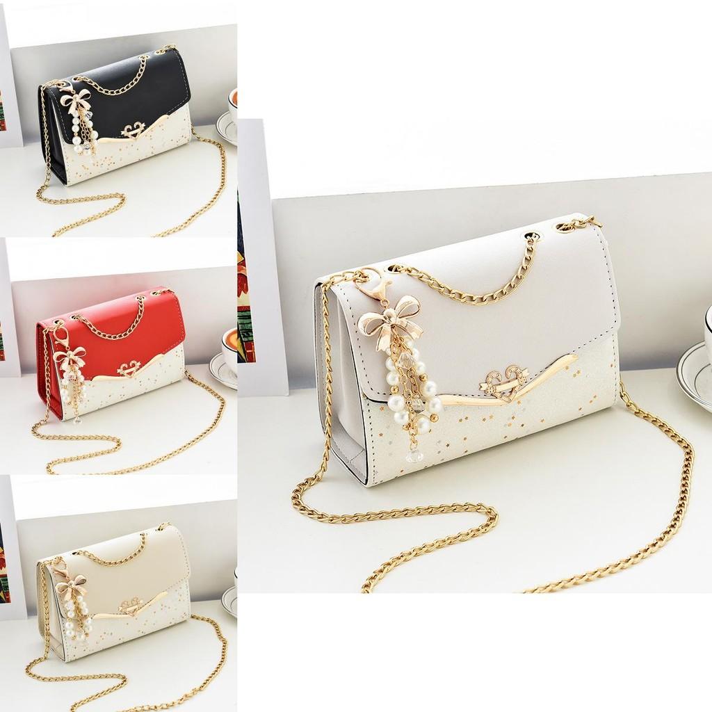 New Trendy Sequined Crossbody Bag For Women Stylish Chain Strap Small Purse Fashionable