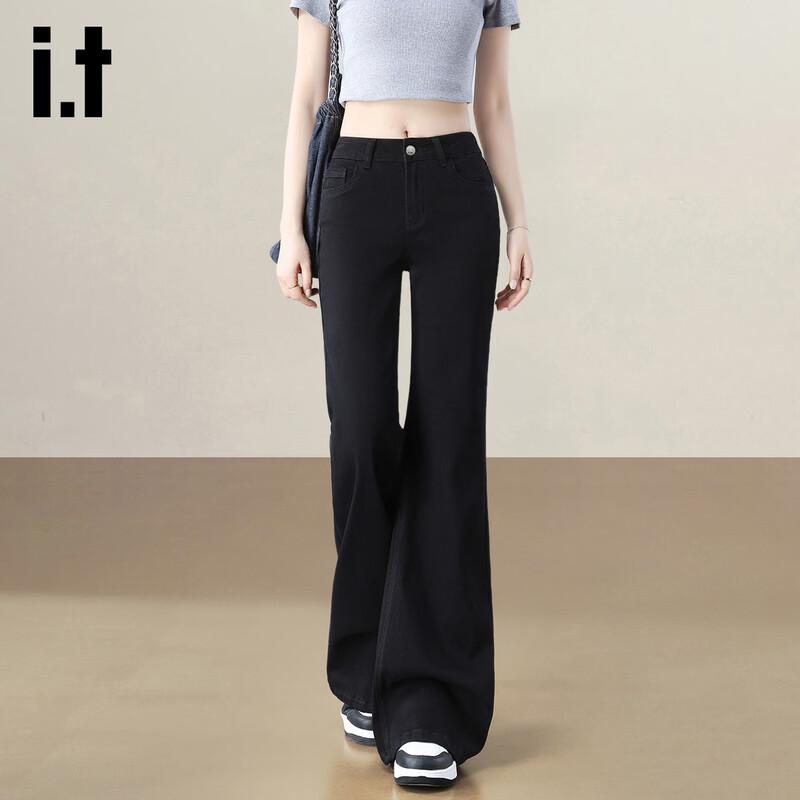 Izzue IT Women's High-Waist Slim-Fit Flared Jeans