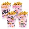 4 Stück Halloween Popcornboxen Faltbare Papier-Snackbox Blutige Hand Horror-Süßigkeiten-Leckerli-Behälter Partyzubehör Für Süßes oder Saures