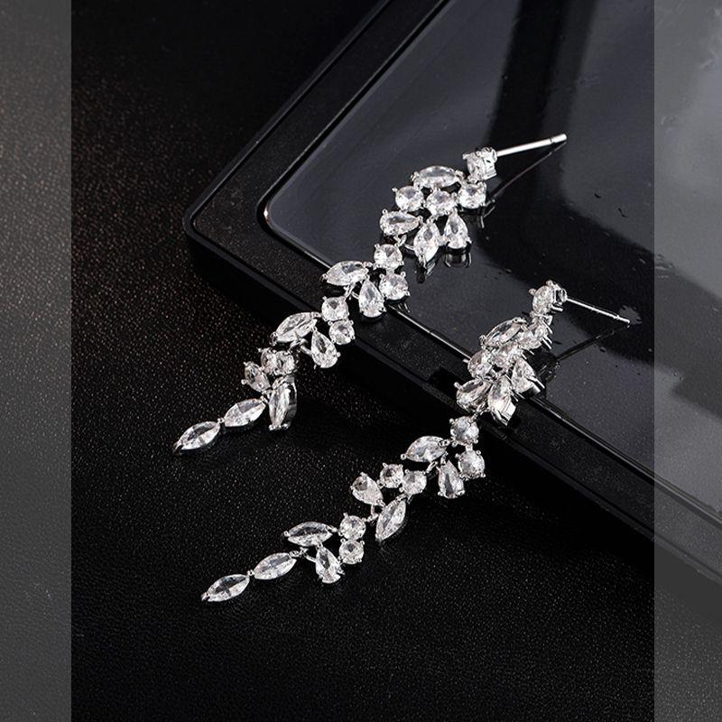 

Niche Style Long Fringed Zircon Earrings [Earrings] Accessible Luxury tassel