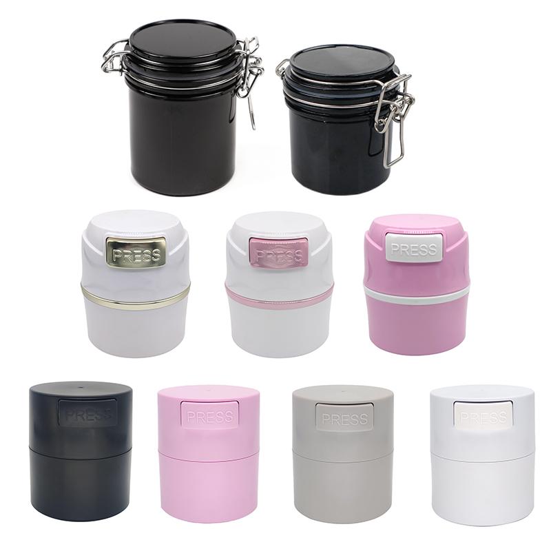 Keep Eye Cosmetic Grafting Glue Adhesive Eyelash Lash Extension Storage Plastic Vacuum Bottle Sealed Dry Container Box Jar Tank
