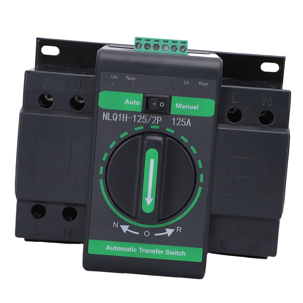 2P AC230V 125A Dual Power Automatic Transfer   PC Isolation Type ATS Isolation Type Two Input, One Output Includes  Ing Modes
